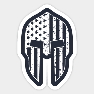 Distressed Spartan Helmet Sticker